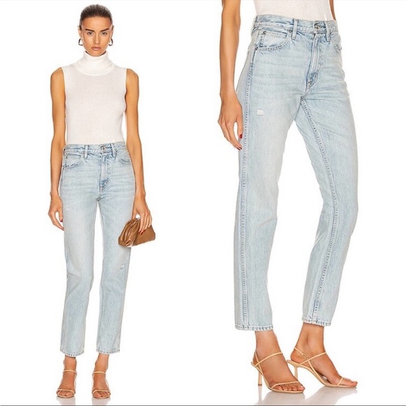 NWT SLVRLAKE Virginia Slim Jeans in Love Song - Picture 1 of 12